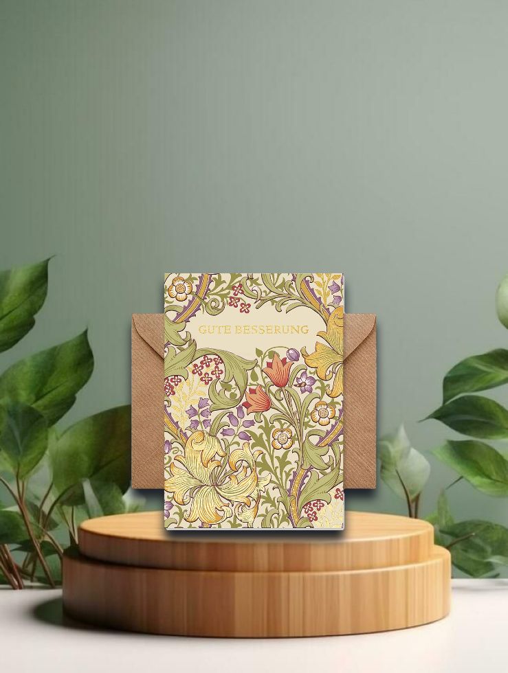 Doppelkarte mit Umschlag Gute Besserung - Morris &amp; Co