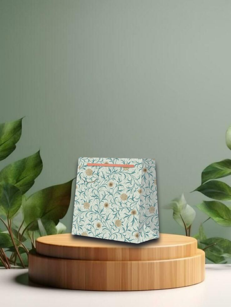 Geschenktüte M - Scroll Lodden/Slate