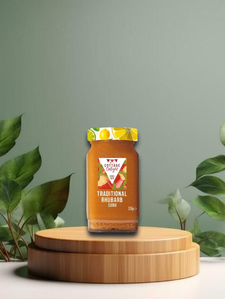 Cottage Delight Traditional Rhubarb Curd 310gr Glas