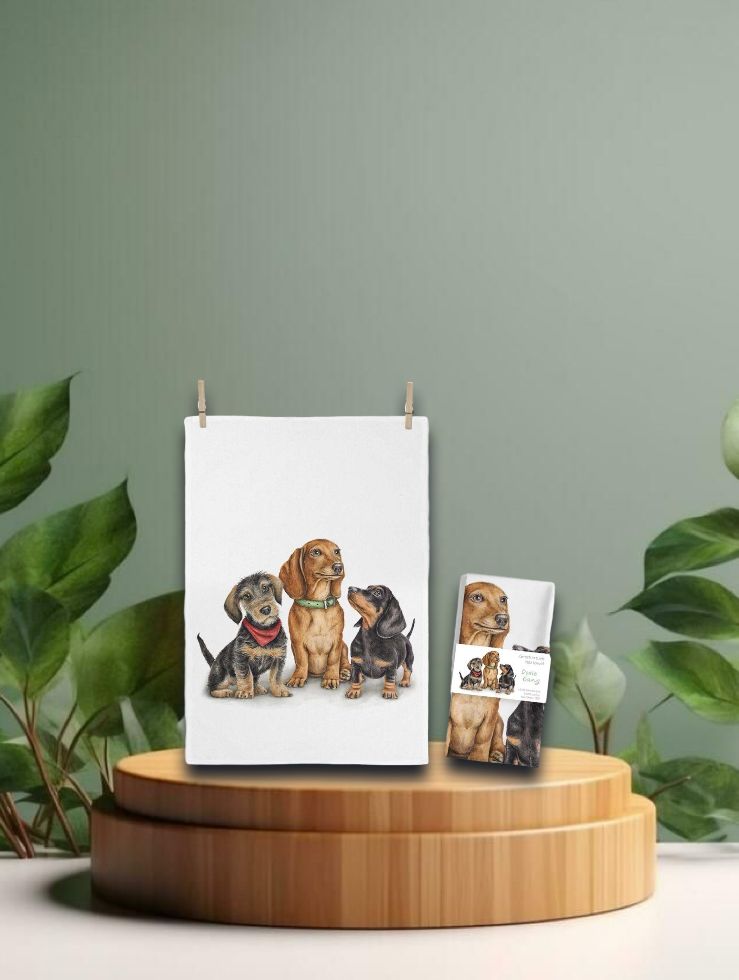 Geschirrtuch Doxie Gang