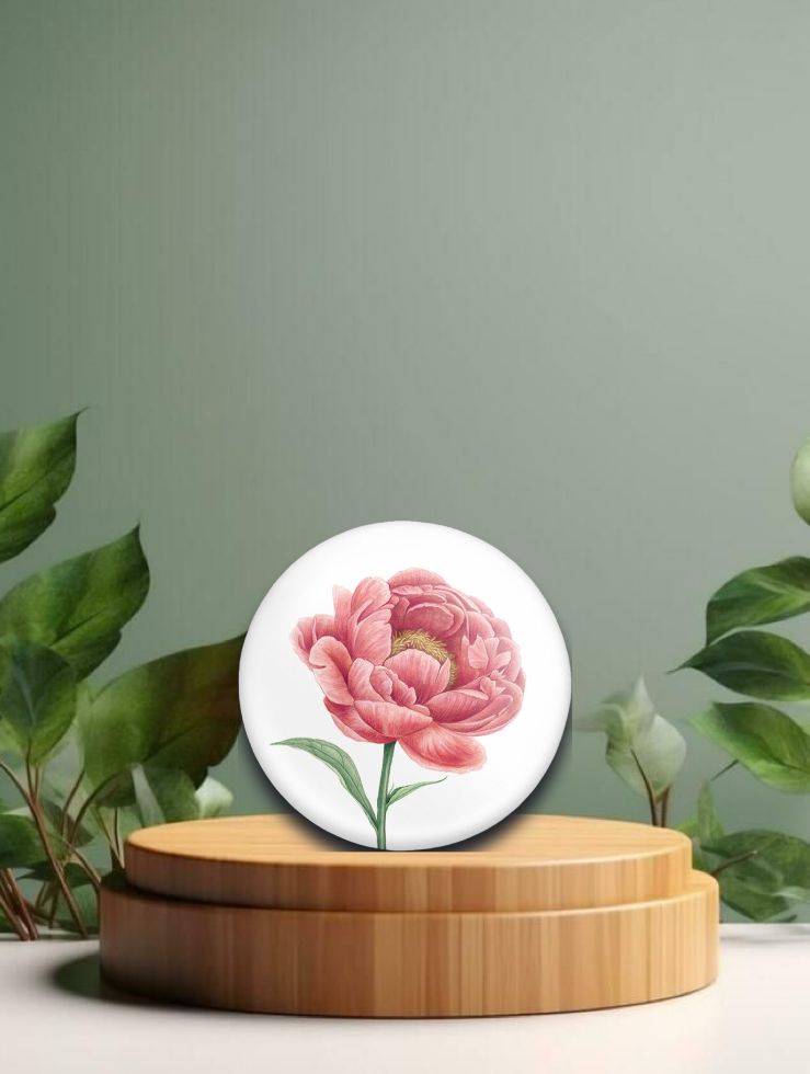 Dekomagnet Rose Peony