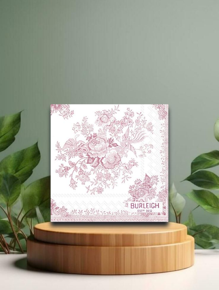 Lunch-Servietten - Asiatic Pheasant pink - 33x33 cm