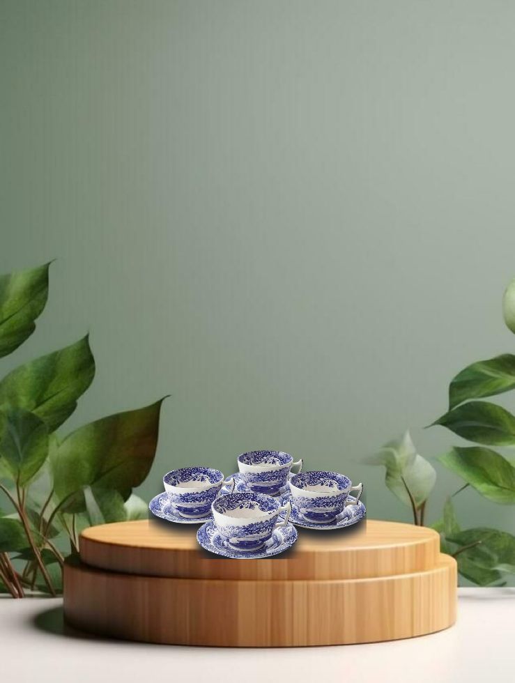 Teacups &amp; Saucers - Blue Italian - EINZELN