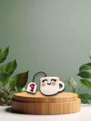 Tasse Tee LOVE Filz 9,5x3,5x14,5cm Tasse Tee LOVE Filz 9,5x3,5x14,5cm