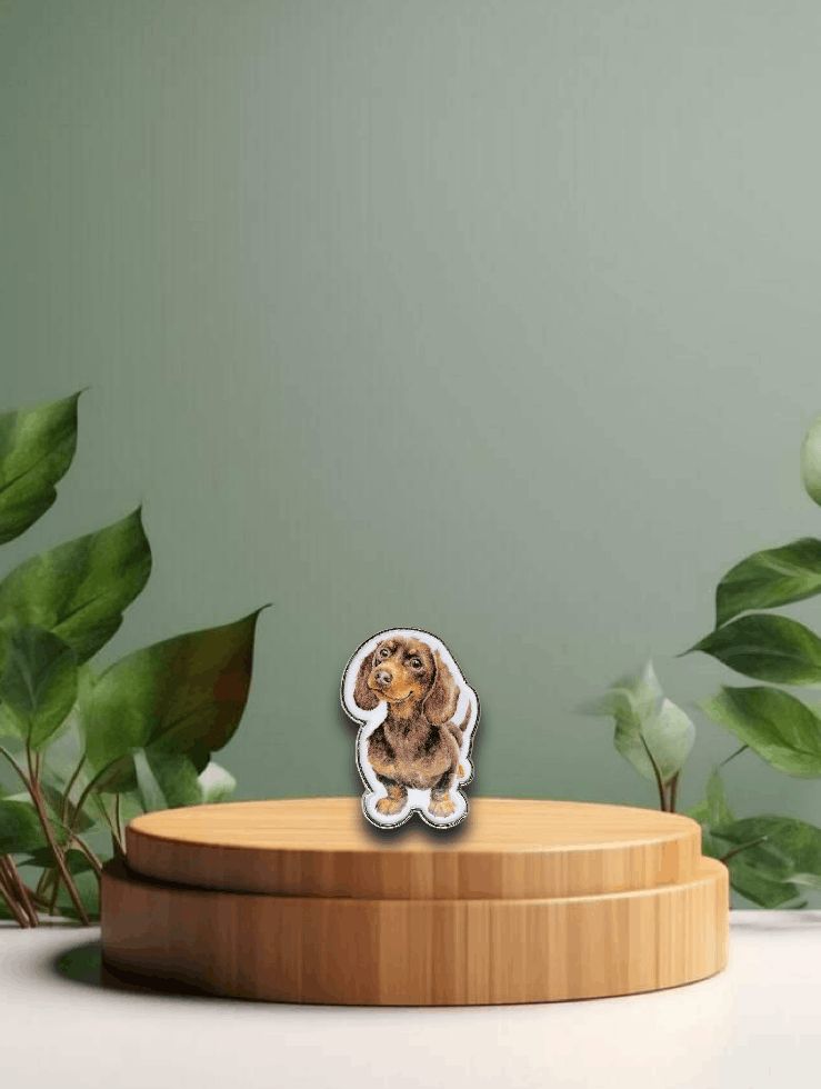 'Little Sausage' Dog Pin Badge