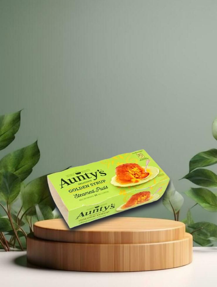 Auntys Golden Syrup Sauce Steamed Puddings 2 x 95g - Dessert-Kuchen