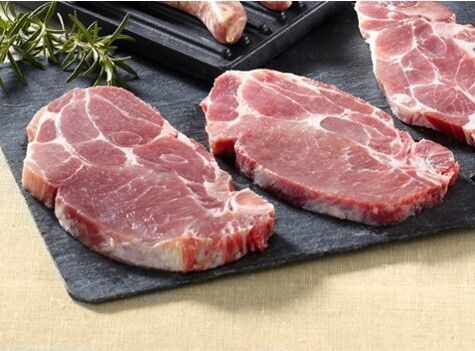Côtes de porc échine, 10 x 130gr, 9.29€/kg
