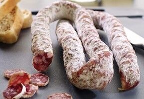 Saucisse sèche brassé Bio, 24.24€/kg.
Vendu par 1.2kg soit: