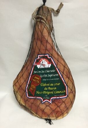 jambon sec avec os 7 mois d'âge, 8kg, 15.78€/kg.