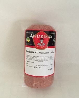 Saucisson ail Supérieur, 400gr, 11.86€/kg.