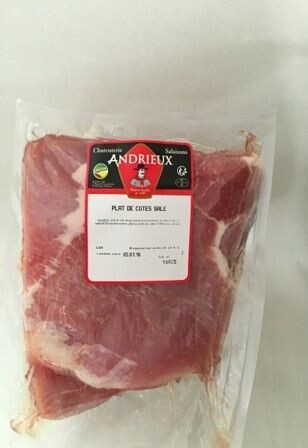 Plat de côtes salé, 1kg, 10.20€/kg.