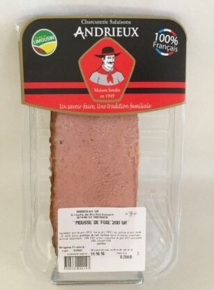 Mousse de foie, 200gr,  11.79€/kg.