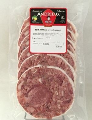 Tête roulée, 6 tranches, 300gr, 9.95€/kg.