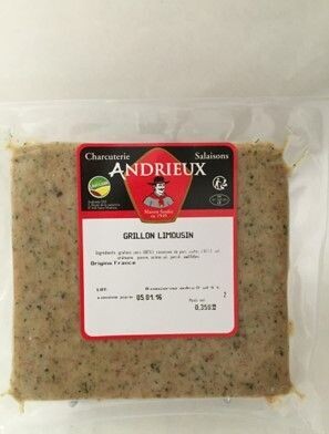 Grillon limousin, 15.44€/kg. Vendu par 400gr soit: