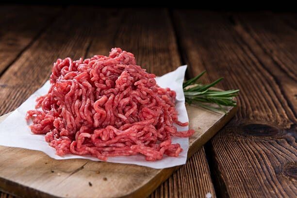 Haché de bœuf, Cheveu Ange, 13.17€/kg. Vendu par 4x 1kg soit: