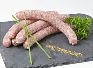 Chipolatas de veau Bio, 16.65€/kg. Vendu par 2kg soit: