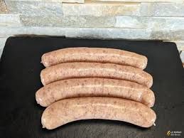 Saucisse de Volaille nature Bio, x12, 17.80€/kg. Vendu par 840gr soit: