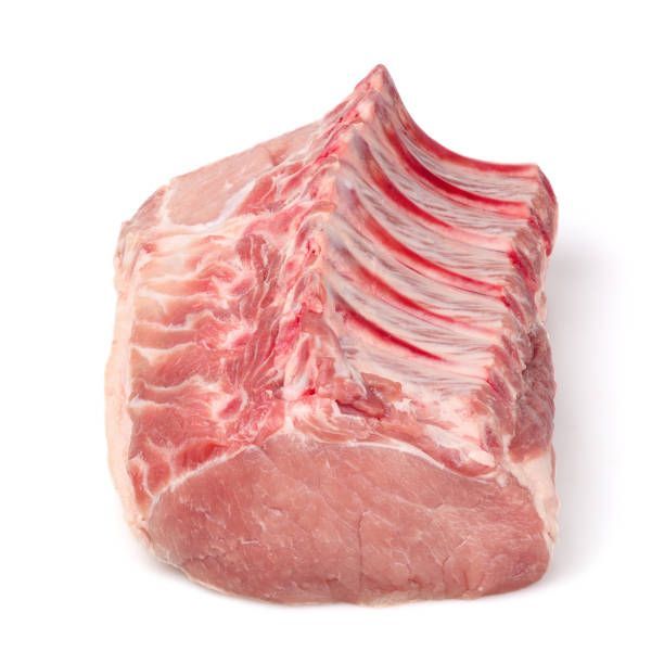 Carré de porc, 8.49€/kg.