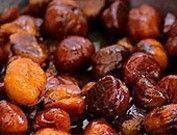 Fricassée de marrons, raisins et miel, 21.53€/kg.