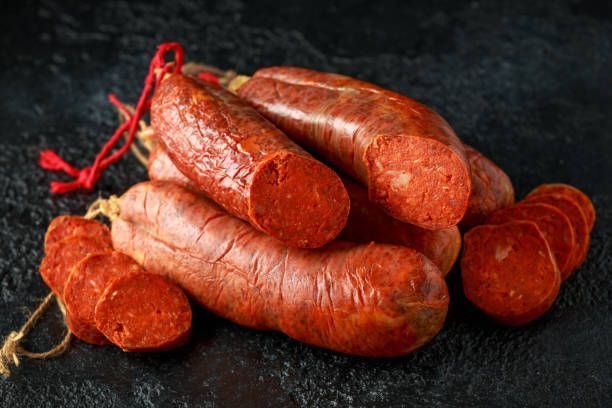 Chorizo à griller, 8x55gr, 440gr, 5.44€/kg Chorizo à griller, 8x55gr, 440gr, 5.44€/kg