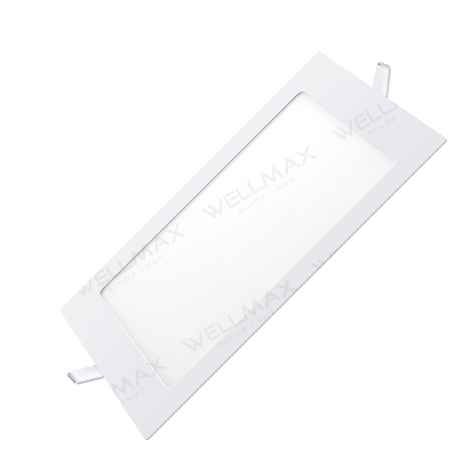 PANEL LED EMBUTIR CUADRADO 12 W FRIA &quot;WELLMAX&quot; (17 cm lado)