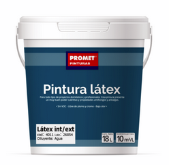 X 4 lt PROMET-LATEX INT/EXT. ANTIHONGO BLANCO (40114)