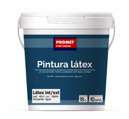 X 18 lt PROMET-LATEX INT/EXT. ECOLUX BLANCO (451718)