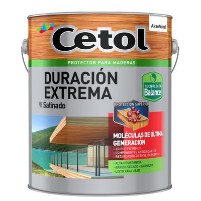 X   1 lt CETOL DURACION EXT. SATIN. NOGAL