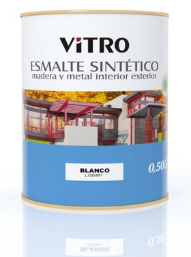 X 0,5 lt VITRO-ESMALTE NEGRO SATINADO (ENS050)