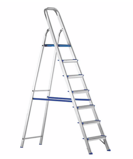 ESCALERA ALUMINIO FAMILIAR 7 ESCALONES 1,52 m FRANCA E2007