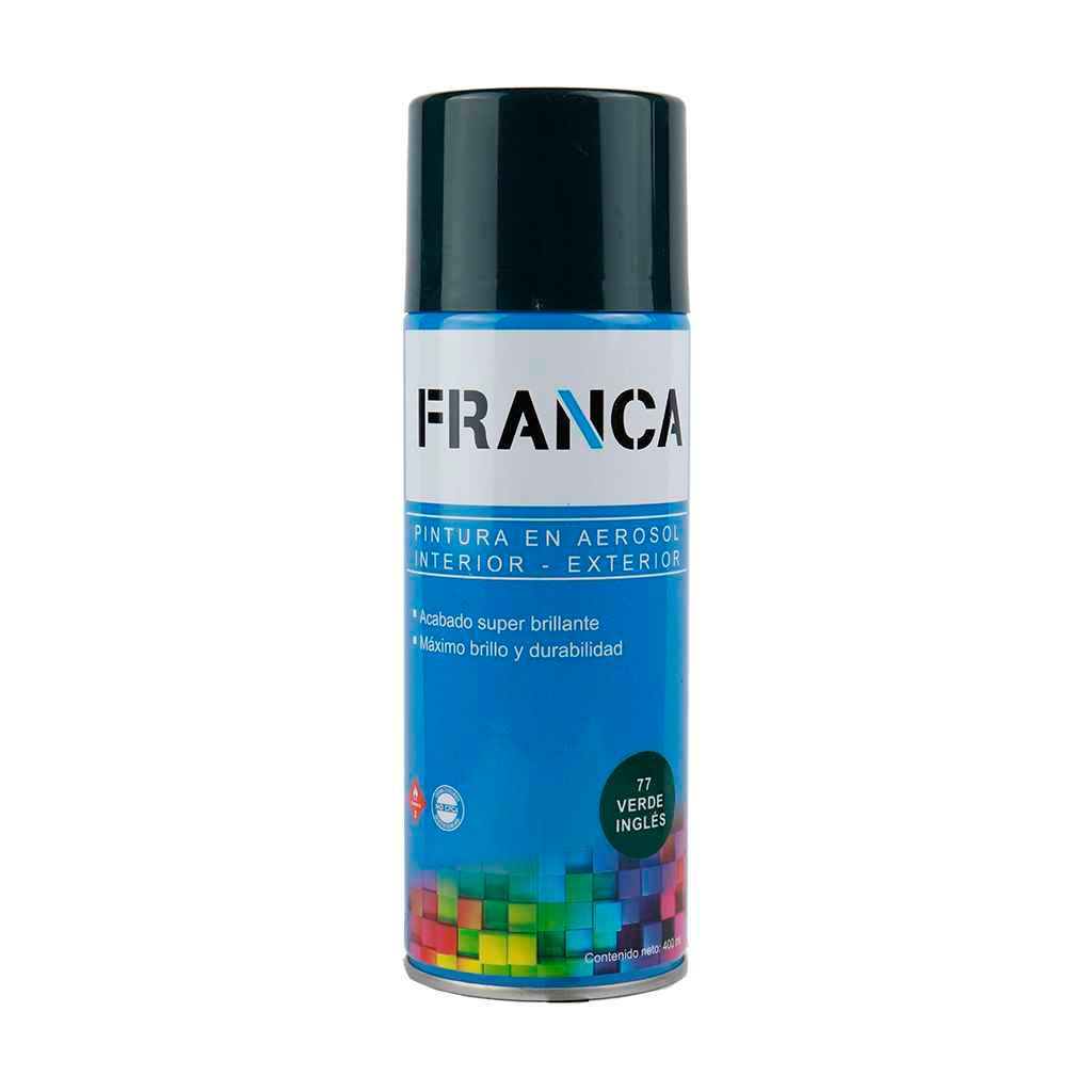 AEROSOL FRANCA-7CF BRILLANTE VERDE INGLES 77