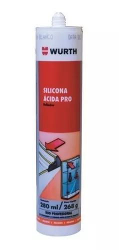 SILICONA NEUTRA NEGRA ANTI-HONGOS WURTH 280 ml