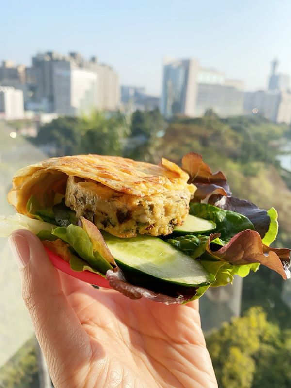 迷你素食豆腐堡
