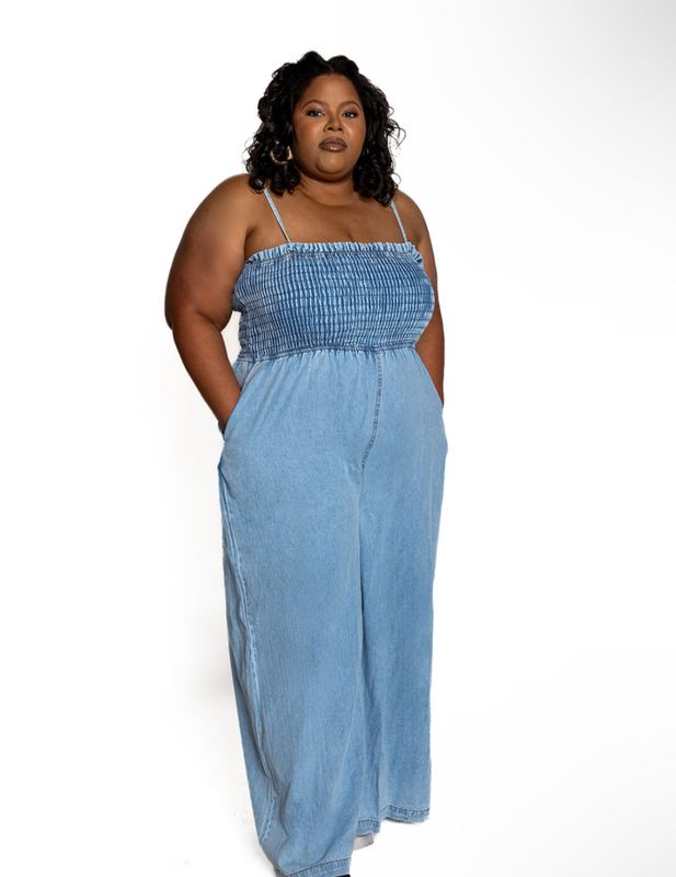 Denim Blue Jumpsuit