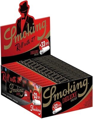 Smoking Deluxe King Size + Tips, 33 x 33