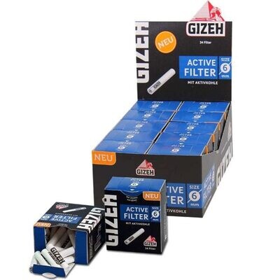 Gizeh Active Kohlefilter 6mm 10x 34 Filter