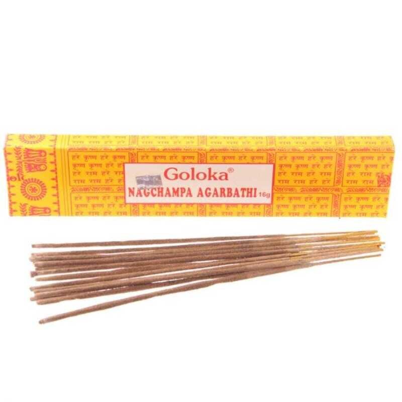 Räucherstäbchen Goloka Naga Champa Gelb 16g