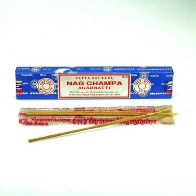 Räucherstäbchen Satya Nag Champa Blau 16g