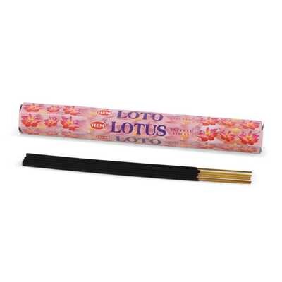 Räucherstäbchen HEM 6eckig 20 Sticks LOTUS