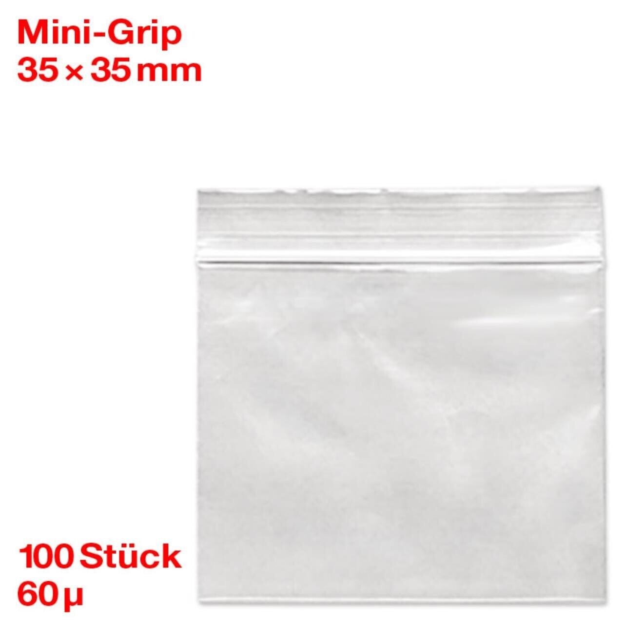 Grip Transparent Beutel 35X55mm 1X100 Stk.