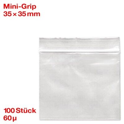 Grip Transparent Beutel 35X55mm 1X100 Stk.