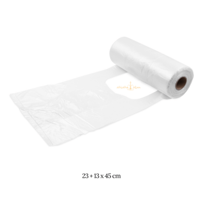 250x Knotenbeutel (HDPE) gerollt transparent 1 X 250 Stück
