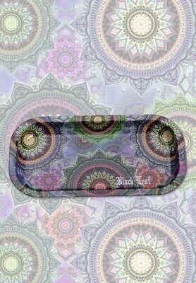 Black Leaf Mandala Mixing Tray 206X105X18mm Metall