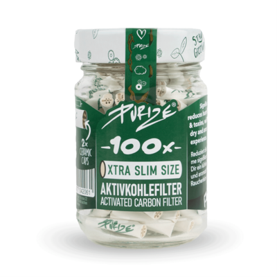 Purize Xtra Slim Aktivkohlefilter 5.9mm  Glas 1 x 100 Stk.