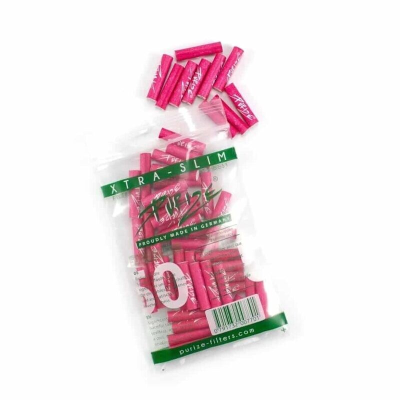 Purize Xtra Slim Aktivkohlefilter  5.9mm 1 x 50 Filter, Pink
