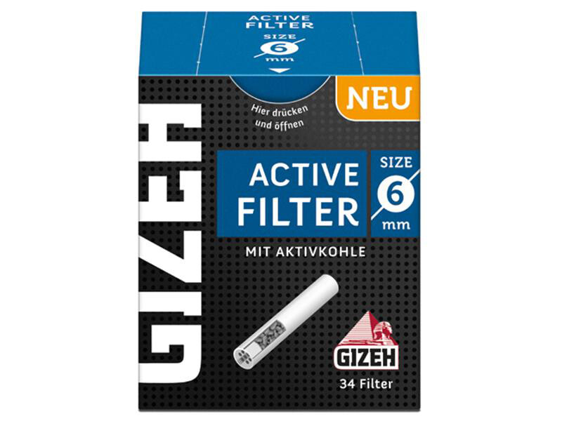 Gizeh Active Kohlefilter 6mm 1x 34 Filter