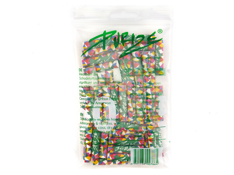 PURIZE AllColour, 50er Pack., Regular Size 9mm, Aktivkohlefilter