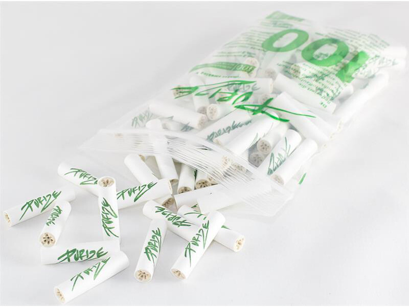 PURIZE White, 100er Pack., Regular Size 9mm, Aktivkohlefilter