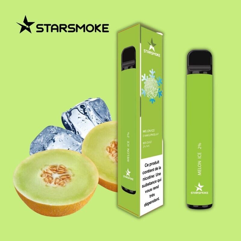 STARSMOKE Melon Ice 800 Puffs 2% Salt Nicotine 1 Stk