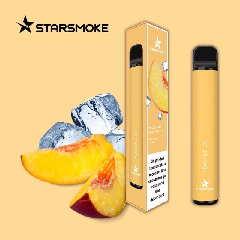 STARSMOKE Peach Ice 800 Puffs 2% Salt Nicotine 1 Stk
